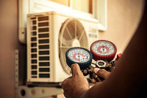 Professional Hvac technician working in Newark, NY